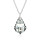 Crystal & Silver Halskette Baroque