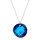 Crystal &amp; Silver Halskette Twist Bermuda Blue