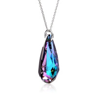 Crystal & Silver Halskette Tear Vitrail Light