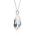 Crystal &amp; Silver Halskette Tear Aurora Borealis