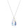 Crystal & Silver Halskette Tear Aurora Borealis