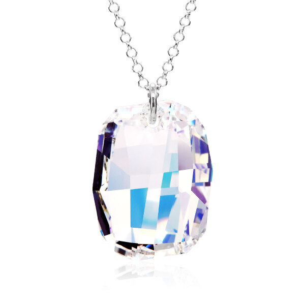 Crystal &amp; Silver Halskette Graphic Aurora Borealis