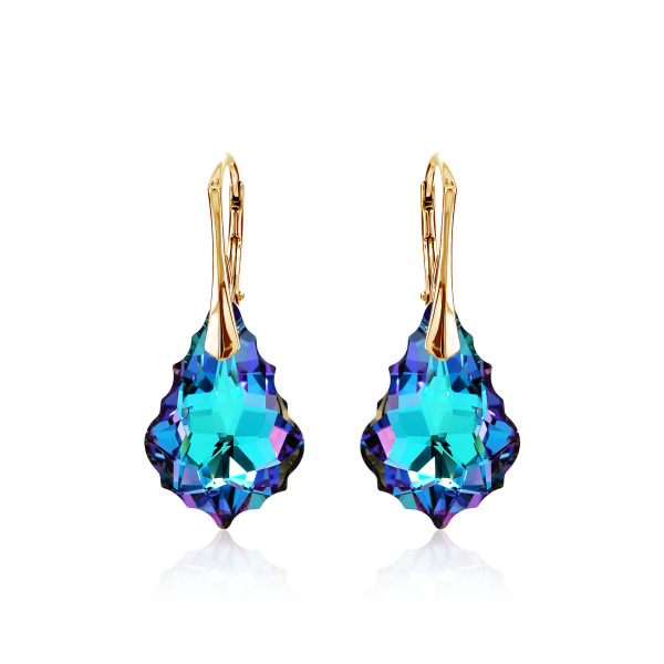 Crystal & Silver Ohrhänger Baroque