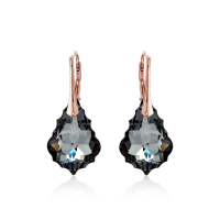 Crystal & Silver Ohrhänger Baroque