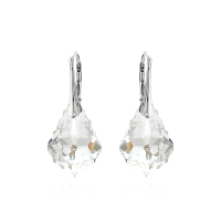 Crystal & Silver Ohrhänger Baroque