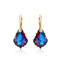 Crystal & Silver Ohrhänger Baroque