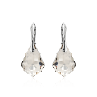 Crystal & Silver Ohrhänger Baroque
