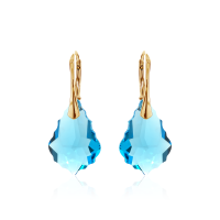 Crystal & Silver Ohrhänger Baroque