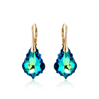 Crystal & Silver Ohrhänger Baroque