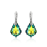 Crystal & Silver Ohrhänger Baroque