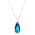 Crystal & Silver Halskette Tear Heliotrope
