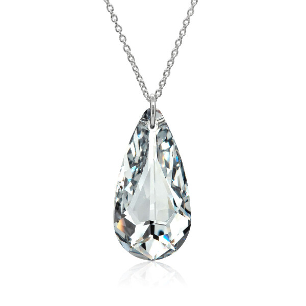 Crystal &amp; Silver Halskette Tear Argent Light