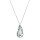 Crystal &amp; Silver Halskette Tear Argent Light