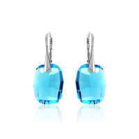 Ohrh&auml;nger mit Swarovski Kristall GRAPHIC Aquamarine