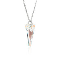 Crystal &amp; Silver Halskette Spike Crystal Shimmer
