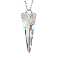 Crystal &amp; Silver Halskette Spike Crystal Shimmer