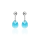 Crystal & Silver Ohrstecker mini Pear Aquamarine