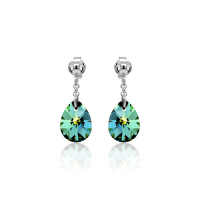 Crystal & Silver Ohrstecker mini Pear Sahara