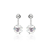 Crystal &amp; Silver Ohrstecker Classic Cut