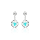 Crystal & Silver Ohrstecker Classic Cut