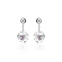 Crystal & Silver Ohrstecker Classic Cut Crystal Shimmer