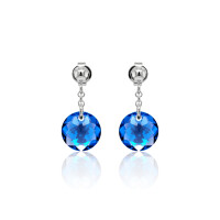 Ohrstecker mit Swarovski Kristall CLASSIC CUT Sapphire...