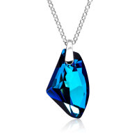 Halskette mit Swarovski Kristall GALACTIC Bermuda Blue