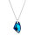 Crystal &amp; Silver Halskette Galactic Bermuda Blue