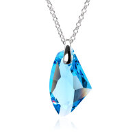 Halskette mit Swarovski Kristall GALACTIC Aquamarine