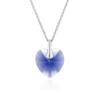 Crystal & Silver Halskette Heart