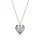 Crystal & Silver Halskette Heart in versch. Farben