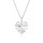 Crystal & Silver Halskette Heart