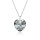 Crystal & Silver Halskette Heart