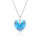 Crystal & Silver Halskette Heart