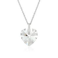 Crystal & Silver Halskette Heart Crystal Shimmer