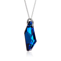 Crystal & Silver Halskette DeArt Bermuda Blue