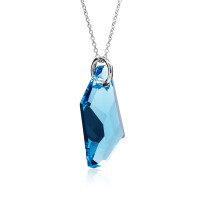 Crystal & Silver Halskette DeArt Aquamarine