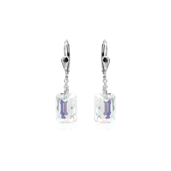 Pendel-Ohrhänger mit Swarovski Kristall EMERALD CUT...
