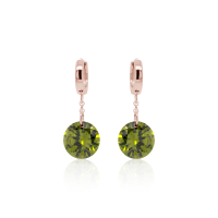 Crystal &amp; Silver Pendel-Creole mit Zirkonia in...