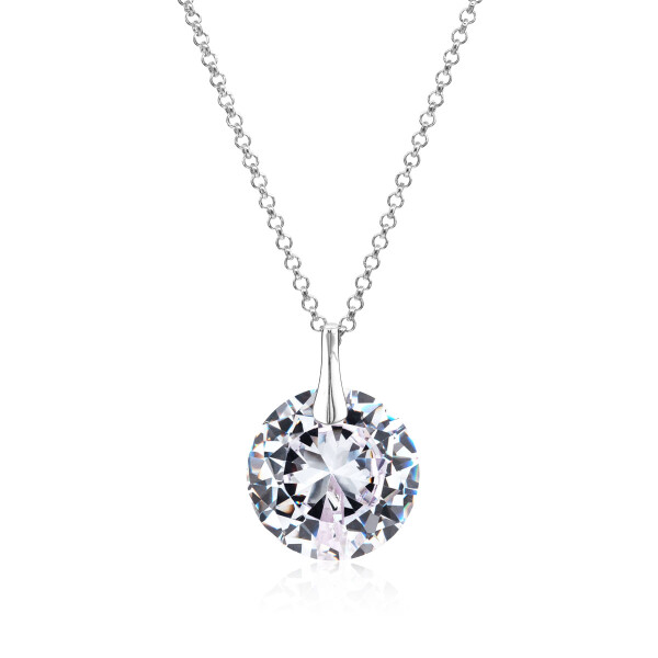 Crystal & Silver Halskette Zirkonia in versch. Farben