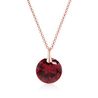 Crystal & Silver Halskette Zirkonia in versch. Farben