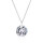 Crystal & Silver Halskette Zirkonia in versch. Farben