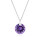 Crystal & Silver Halskette Zirkonia in versch. Farben