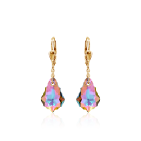 Crystal & Silver Pendel-Ohrhänger Baroque...