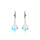 Crystal & Silver Pendel-Ohrhänger Baroque Aurora Borealis echtes Silber