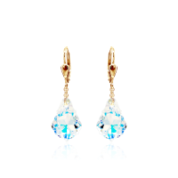 Crystal & Silver Pendel-Ohrhänger Baroque Aurora...