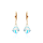 Crystal & Silver Pendel-Ohrhänger Baroque Aurora Borealis Silber 18K vergoldet