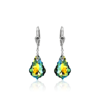 Crystal & Silver Pendel-Ohrhänger Baroque Sahara...