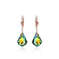 Crystal & Silver Pendel-Ohrhänger Baroque Sahara...