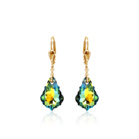 Crystal & Silver Pendel-Ohrhänger Baroque Sahara...